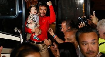 Manny Pacquiao llega a Las Vegas