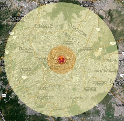 ¿Qué destruiría una bomba como la de Hiroshima en el DF?