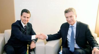 EPN se reúne con Mauricio Macri en Davos