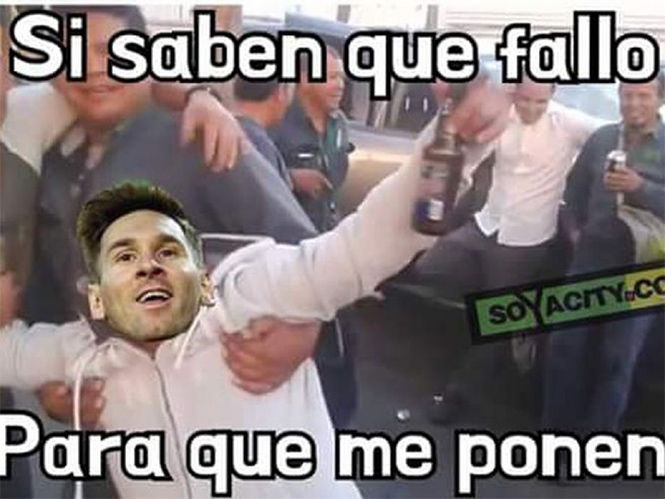 Messi protagoniza memes tras derrota de Argentina
