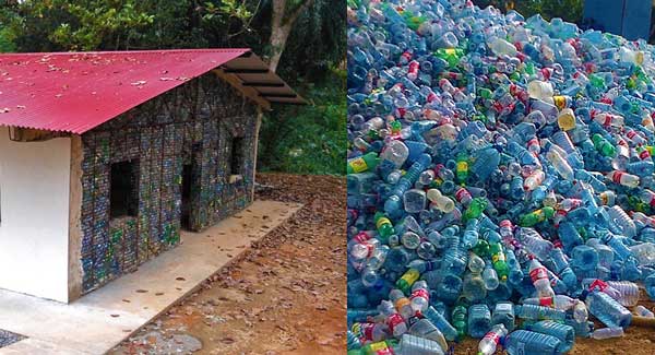 Casas sustentables con botellas de PET para damnificados - José Cárdenas
