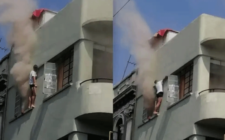 Hombre cae del tercer piso al tratar huir de un incendio en el Centro  Histórico - José Cárdenas