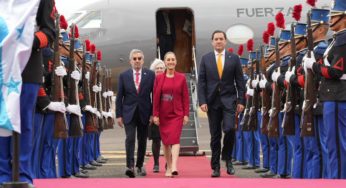 Sheinbaum llega a Honduras